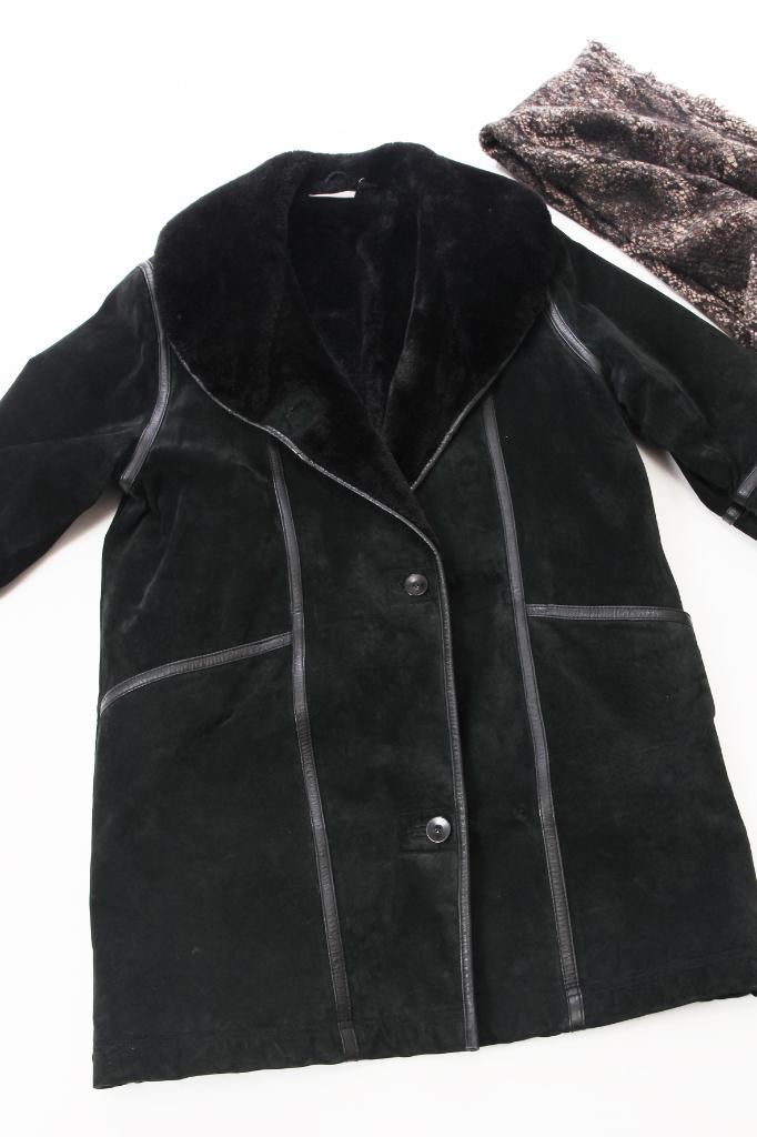 pelsmantel omgekeerd schaap -44-46, Kleding | Dames, Miss Cambridge, Maat 42/44 (L), Ophalen of Verzenden, Gedragen