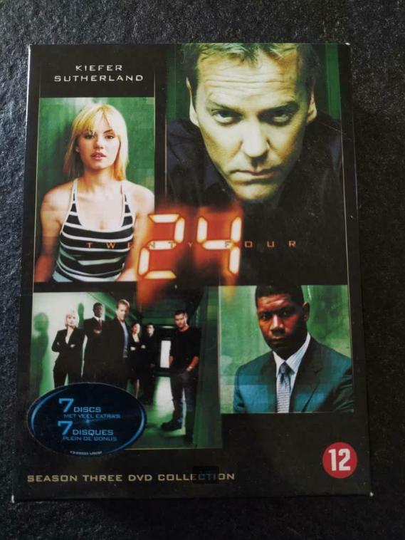 DVD series 24 seizoen 3, Vanaf 12 jaar, Ophalen of Verzenden, Zo goed als nieuw, Actie en Avontuur