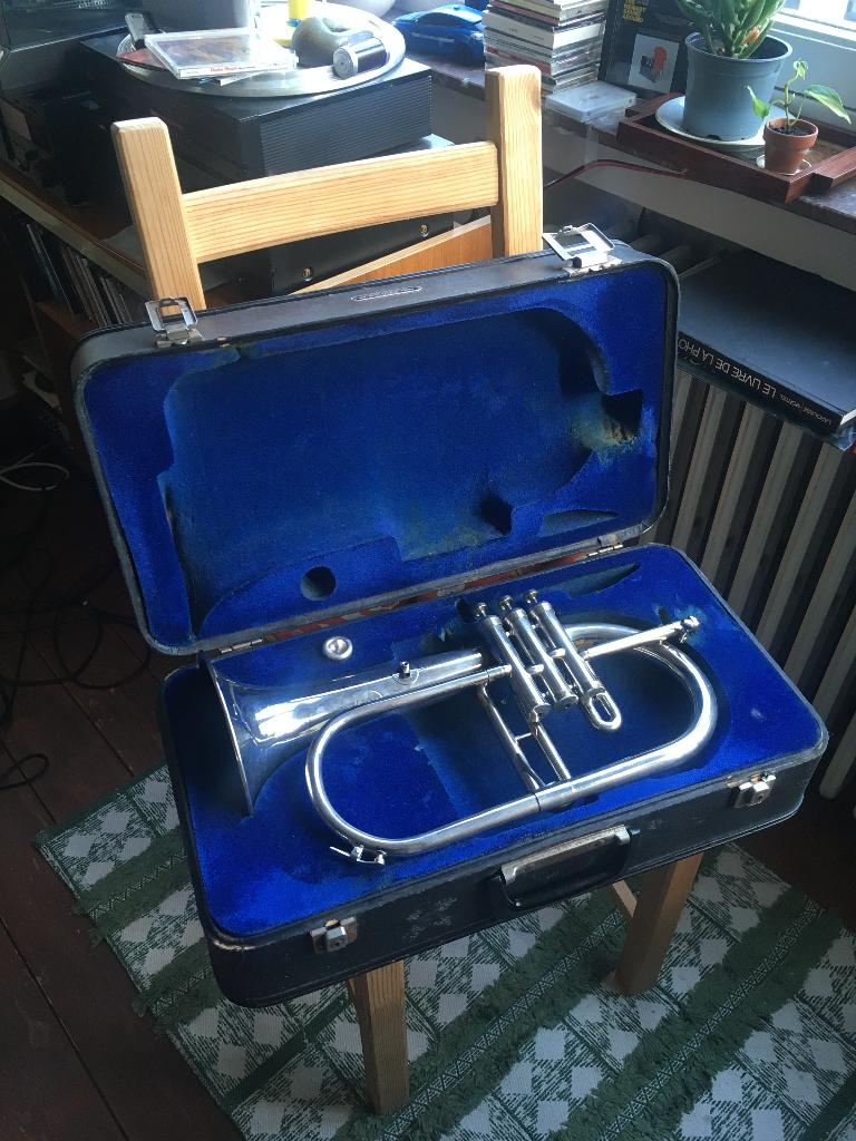 Bugle Schenkelaars, Musique & Instruments, Enlèvement, Utilisé, Trompette en si bémol, Avec valise