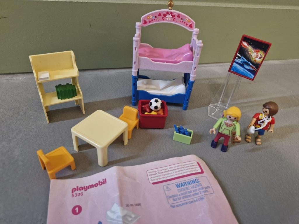 Playmobil 5306 Kinderkamer met stapelbed, Kinderen en Baby's, Speelgoed | Playmobil, Zo goed als nieuw, Complete set, Ophalen of Verzenden