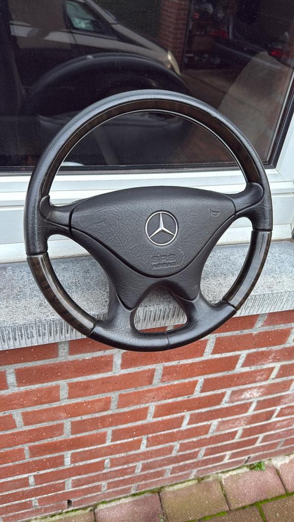 Mercedes R129 W202 W140 stuurwiel volant R170 hout, Enlèvement, Utilisé