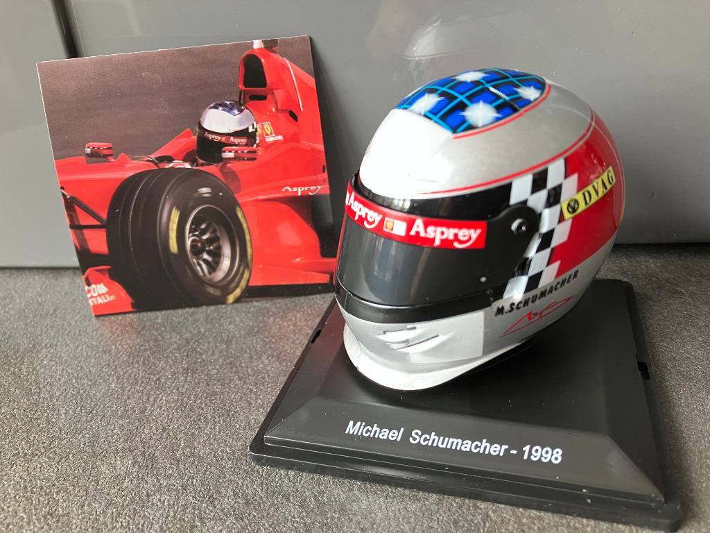 Michael Schumacher 1:5 helm 1998 Ferrari F300 Formule 1, Ophalen of Verzenden, Nieuw, Formule 1