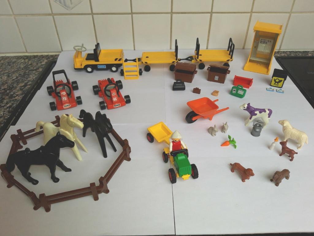 Playmobil (vintage) lot met figuren, dieren en toebehoren, Ophalen of Verzenden, Gebruikt, Los Playmobil