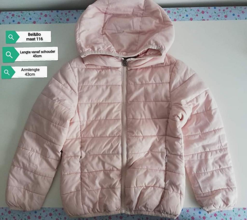 Lichtroze bomberjack maat 116, Gebruikt, Meisje, Ophalen of Verzenden, Bel & Bo