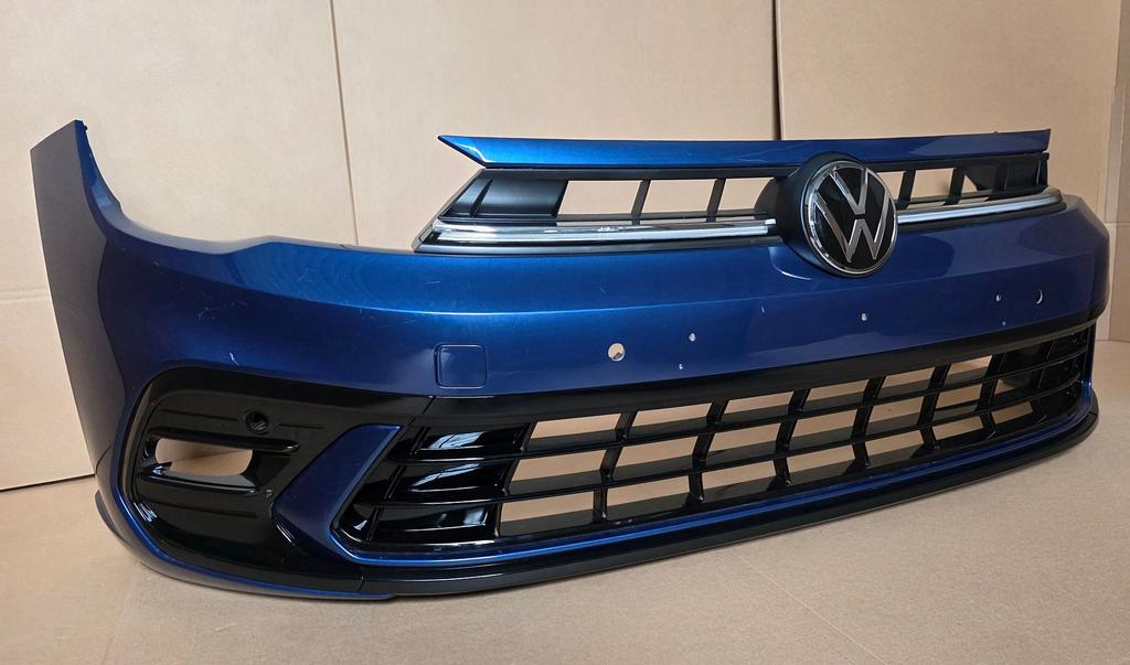 Voorbumper VW Polo 2G Facelift R-line 6xPDC Bumper bj.2022-2, Gebruikt, -, Voor, Ophalen of Verzenden