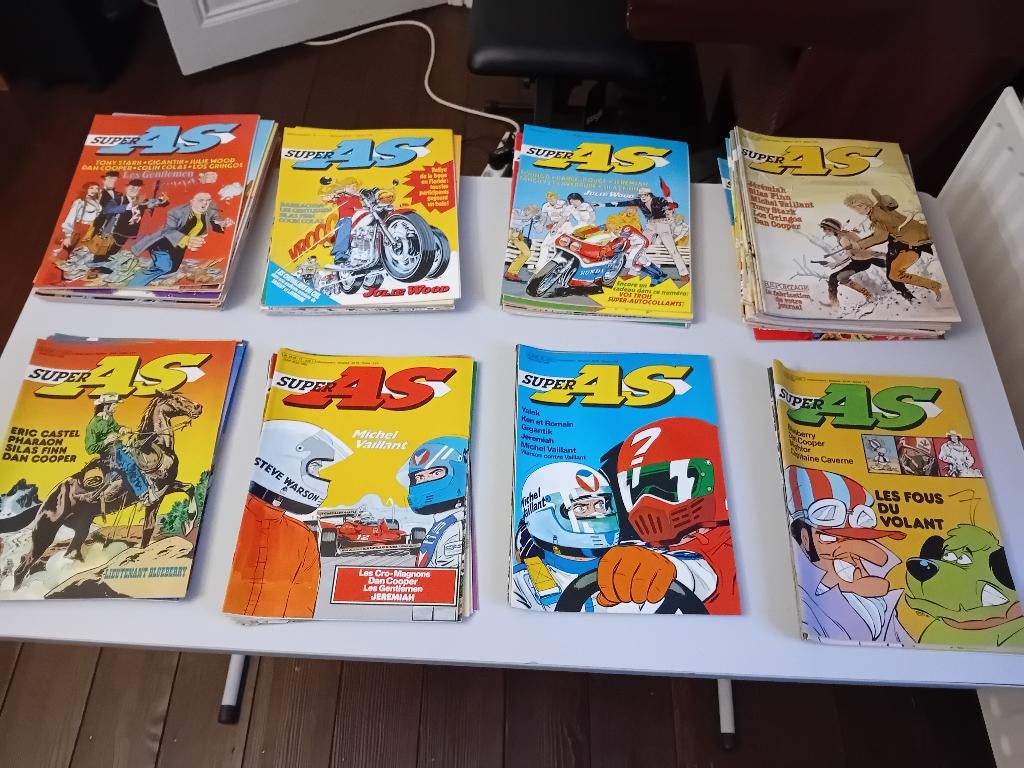 Super As, 87 numéros, série complète, Ophalen, Complete serie of reeks, Zo goed als nieuw, Divers auteurs