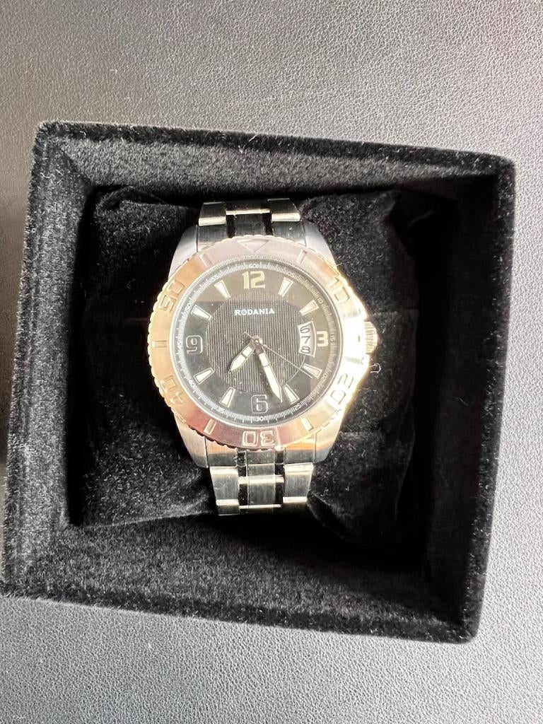 Rodania stainless steel  horloge - batterij te vervangen, Montre-bracelet, Autres marques, Enlèvement, Acier