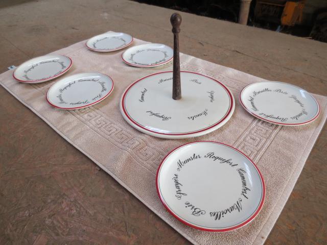 Set d'assiettes à fromage, Enlèvement, Utilisé, Autres styles, Assiettes(s)