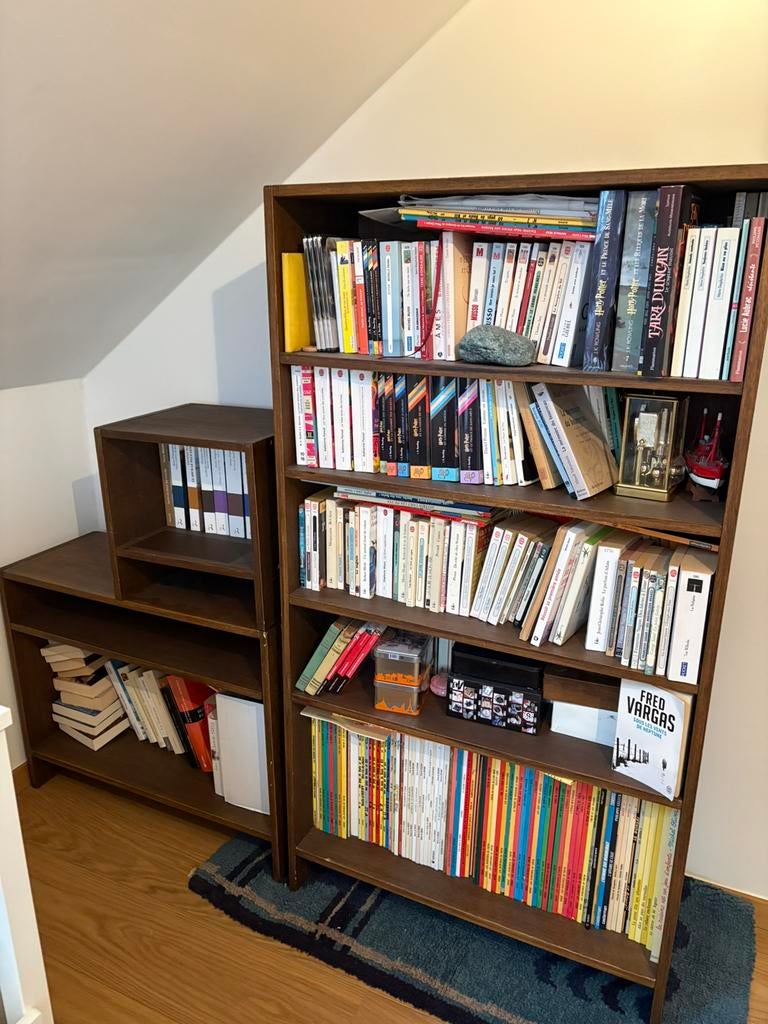 Ensemble de bibliothèques en bois, Maison & Meubles, Armoires | Bibliothèques, Utilisé, Enlèvement
