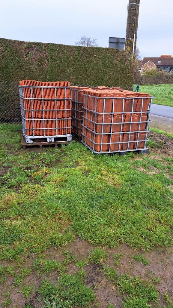 Vlaamse dakpan 401 rustiek, kleurcode 872, 1000 aanwezig, Doe-het-zelf en Bouw, Dakpannen en Dakbedekking, Ophalen