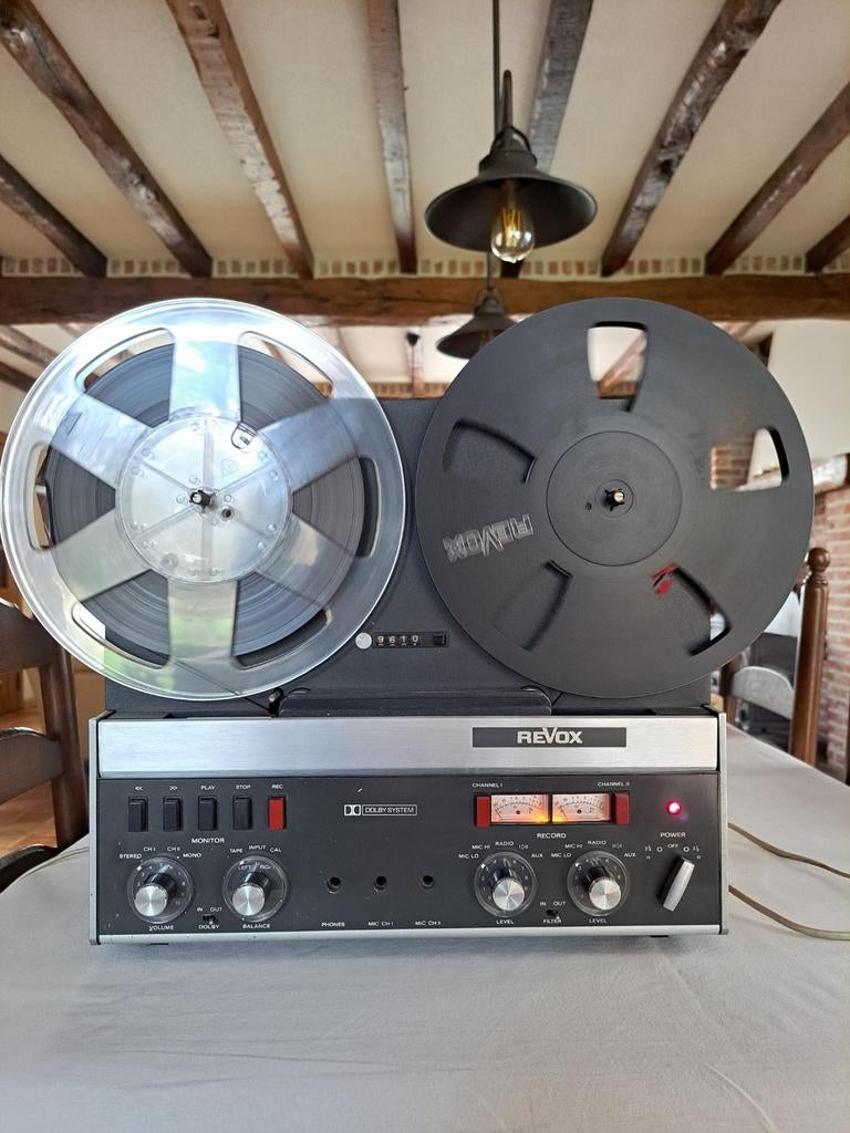 Revox A77 mk3 met dolby, Ophalen of Verzenden, Bandrecorder, Met banden