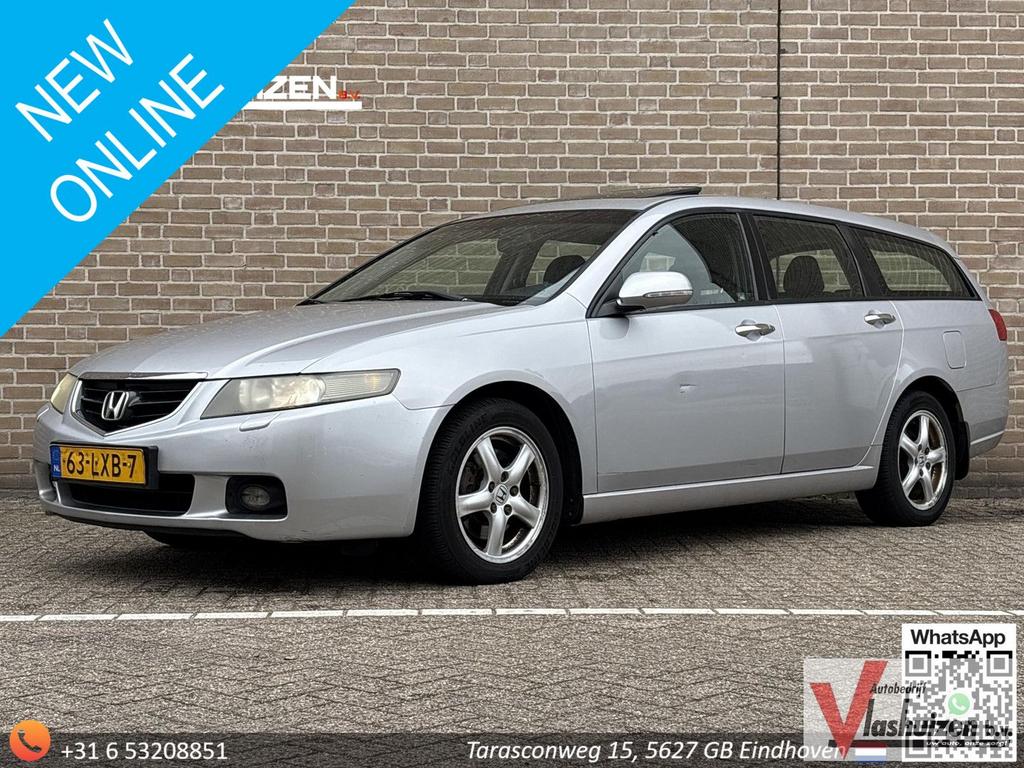 Honda Accord Tourer 2.4i Executive | Climate | Cruise | Navi, Auto's, Honda, Bedrijf, 232 g/km, Zilver of Grijs, Accord