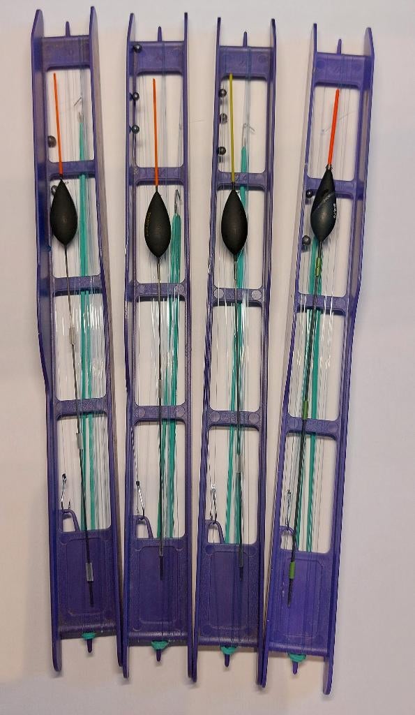 Hengelsport 4 zelfgemaakte vislijntjes set 86, Watersport en Boten, Ophalen of Verzenden, Nieuw, Vaste hengel