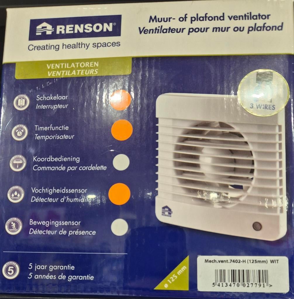 Extracteur neuf, Bricolage & Construction, Ventilation & Extraction, Enlèvement, Neuf, Extracteur