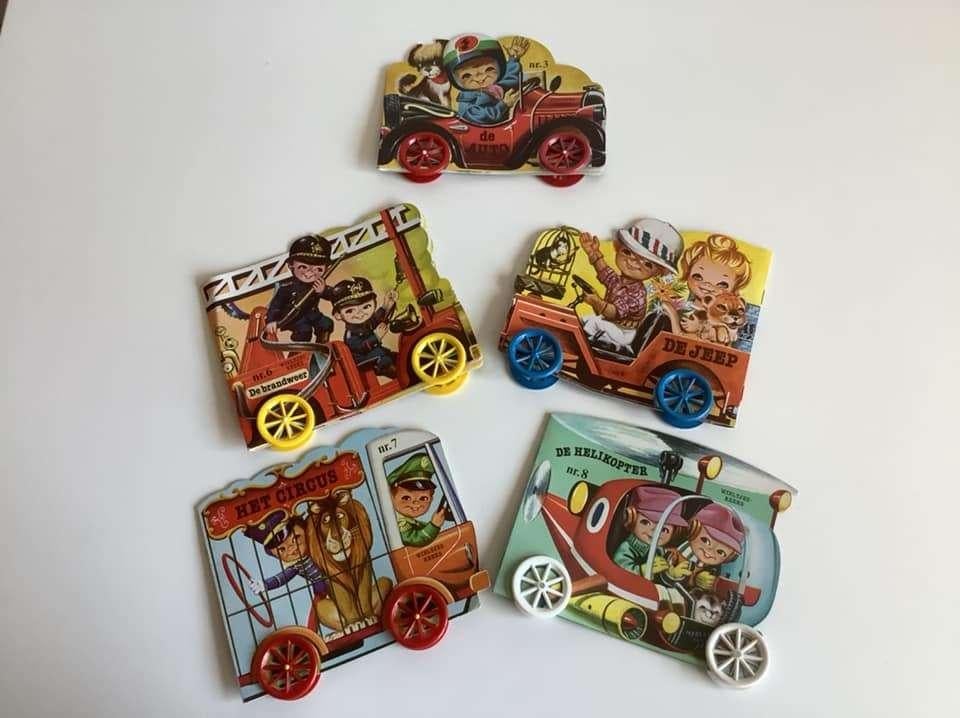 vintage kinderboekjes – wieltjesreeks, Livres, Livres pour enfants | Jeunesse | Moins de 10 ans, Enlèvement ou Envoi, Comme neuf
