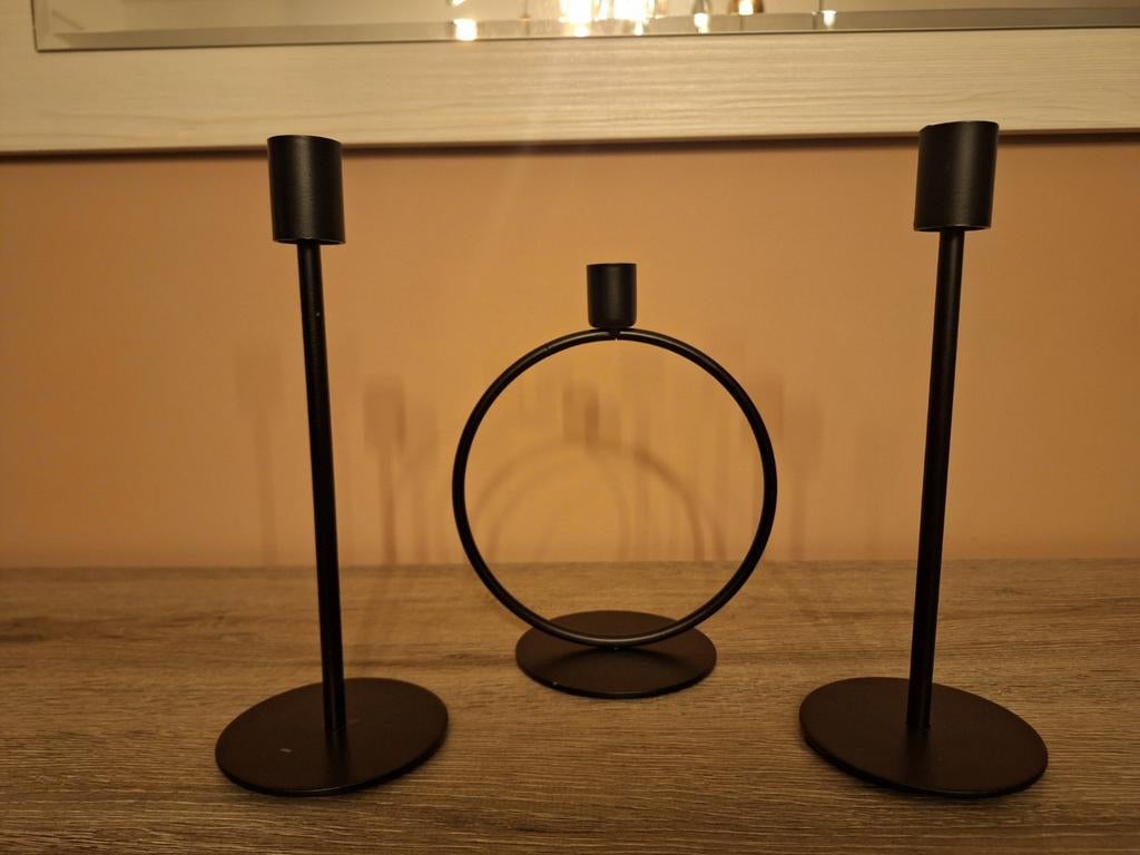 Nouveaux bougeoirs à vendre, Maison & Meubles, Enlèvement, Neuf, Métal, Moins de 50 cm