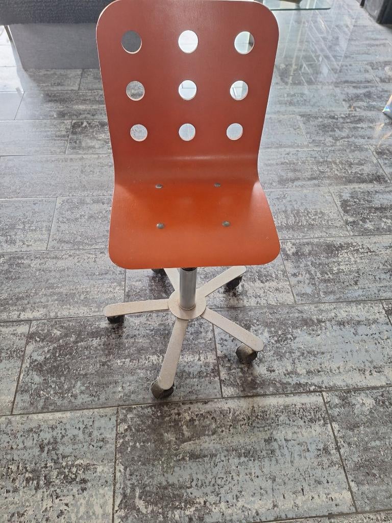 IKEA Vintage oranje stoel, Huis en Inrichting, Ophalen, Overige kleuren, Vintage, Zo goed als nieuw