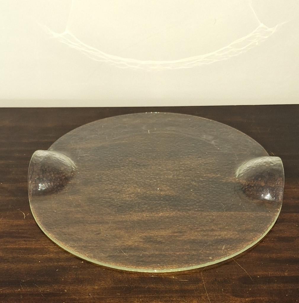 Vintage glazen dienblad, Antiek en Kunst, Ophalen of Verzenden