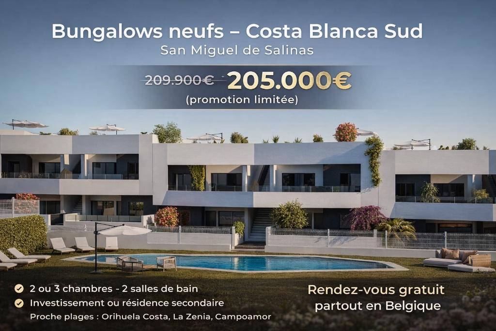 bungalow a vendre en espagne