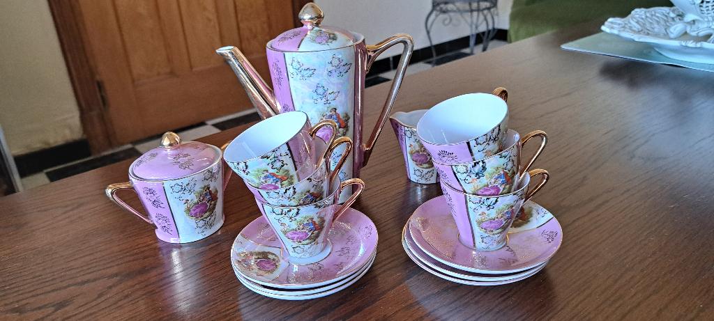 service à café en porcelaine, Ophalen