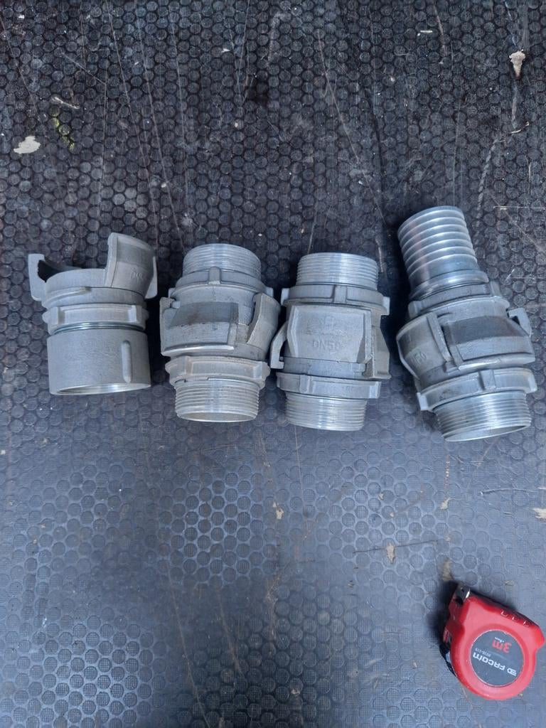 Aansluitingen voor brandweerlieden, Ophalen, Rechte buis, 40 tot 60 mm, Nieuw