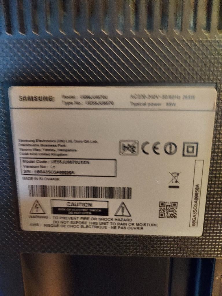 Samsung smart tv 4k  55 inch, Enlèvement, Utilisé