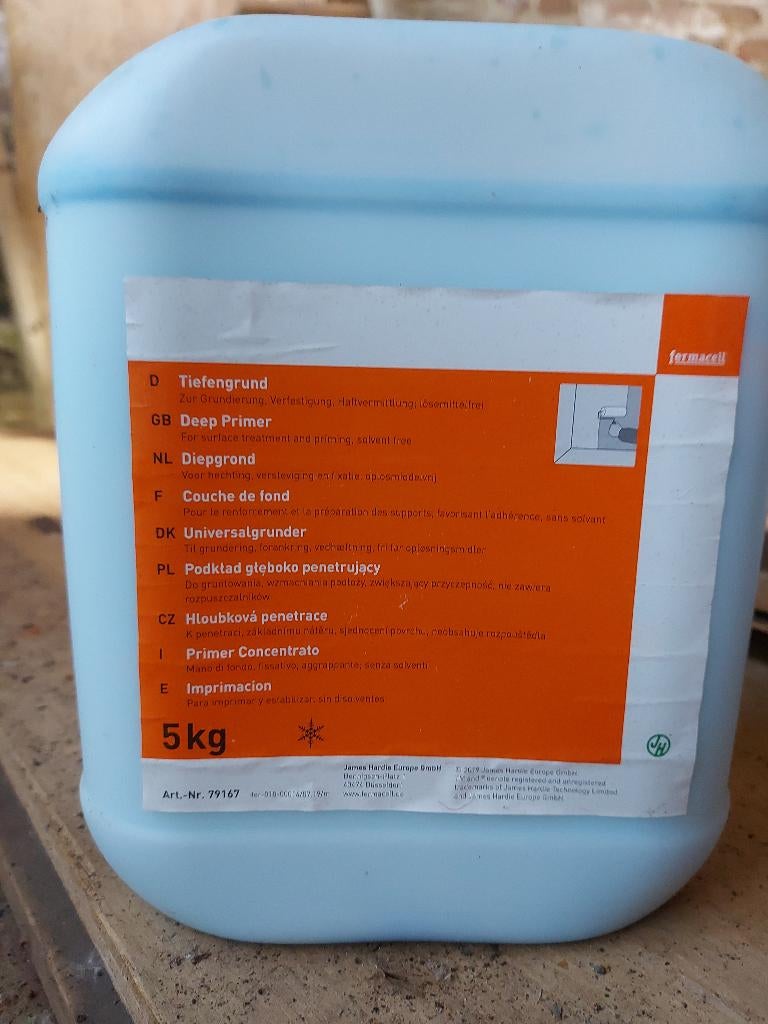 Fermacell Diepgrond 5kg, Doe-het-zelf en Bouw, Platen en Panelen, Nieuw, Overige materialen, Minder dan 20 mm, Ophalen