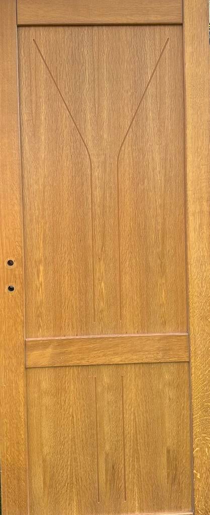 Binnendeur in massieve beuk, Porte intérieure, Enlèvement, Bois, 200 à 215 cm