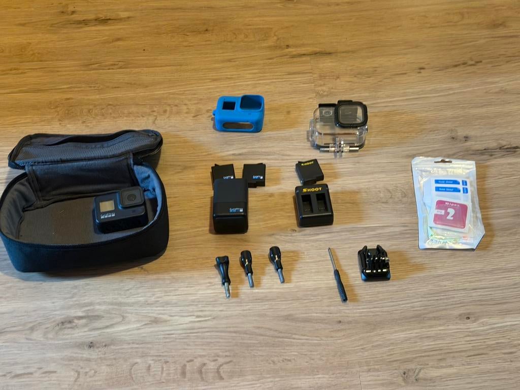 GoPro Hero 8 met accessoires, Audio, Tv en Foto, Actiecamera's, Ophalen, Zo goed als nieuw, GoPro