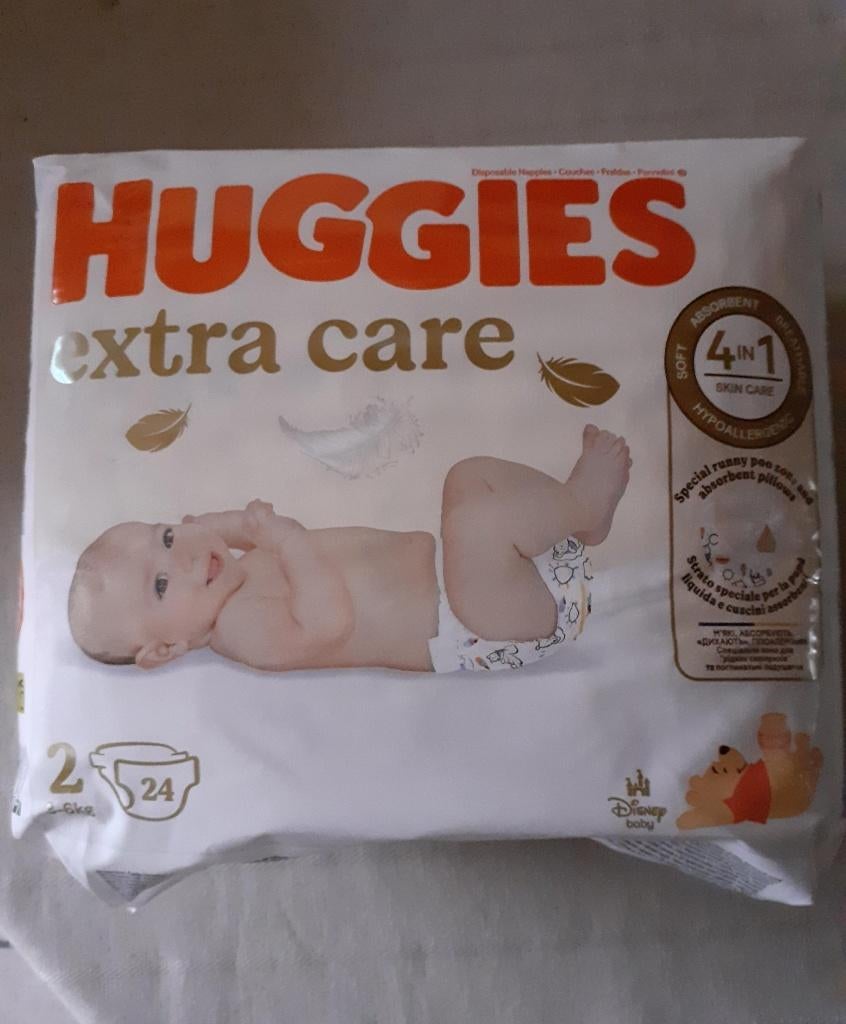 Pampers Huggies Extra Care Luiers Maat 2, Ophalen of Verzenden, Nieuw, Overige typen, Overige merken