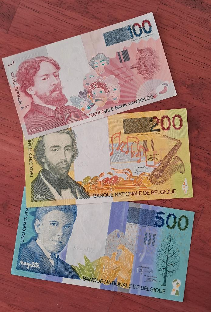 Ensor - Sax - Magritte - Notes Fdc (Excellent état), Timbres & Monnaies, Billets de banque | Belgique, Enlèvement ou Envoi, Série