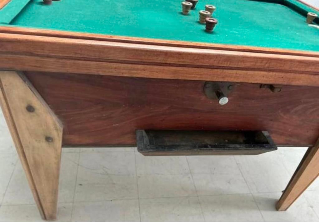 Billard de bistrot publicitaire ancien, Enlèvement, Utilisé