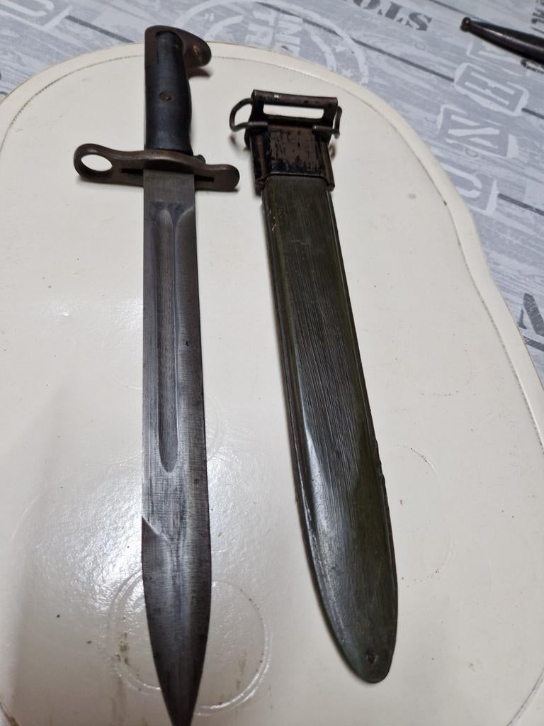 Ww2 US bajonet garand met schede 2de oorlog, Ophalen of Verzenden