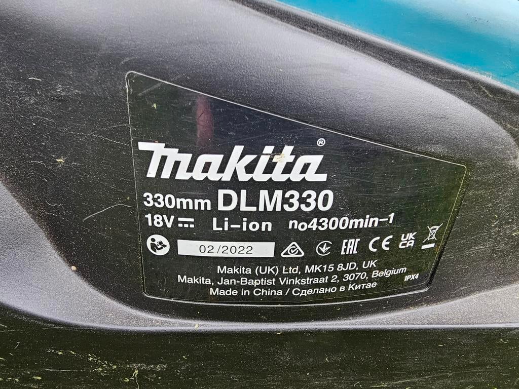 Makita DLM330Z 18V Li-Ion accu grasmaaier body - 33cm, Ophalen, Gebruikt