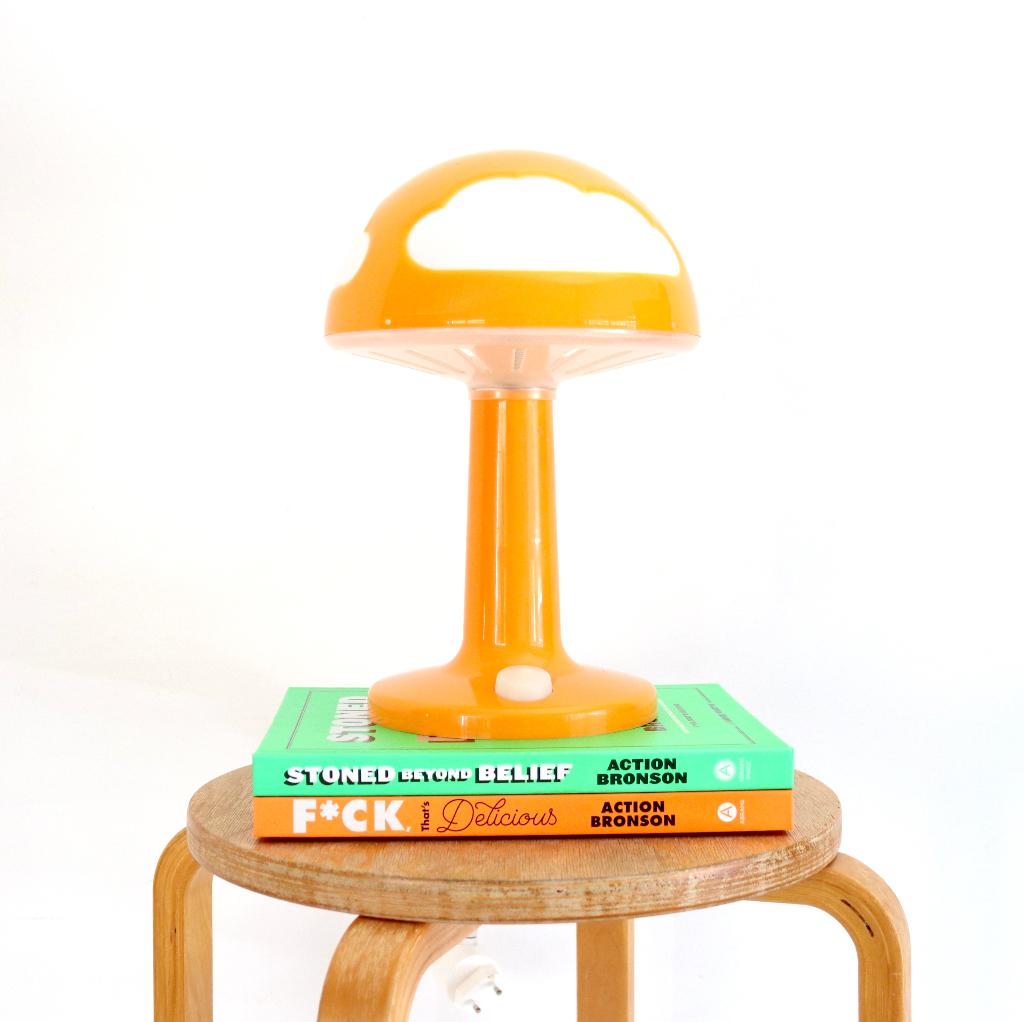 Vintage Ikea Skojig lamp (oranje), Ophalen of Verzenden, Zo goed als nieuw, Lamp