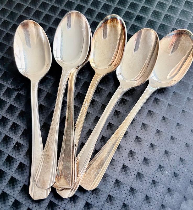 6 verzilverde koffielepels Christofle, Ophalen