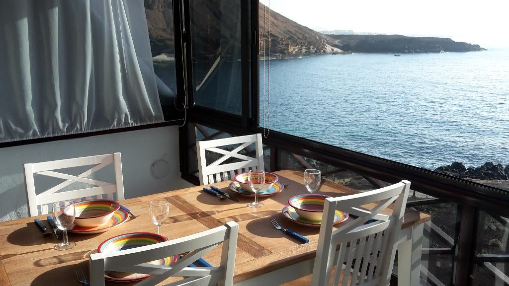 Duplex appartement met zeezicht te huur Tenerife, Vakantie, Wasmachine, Canarische Eilanden, Dorp, 2 slaapkamers