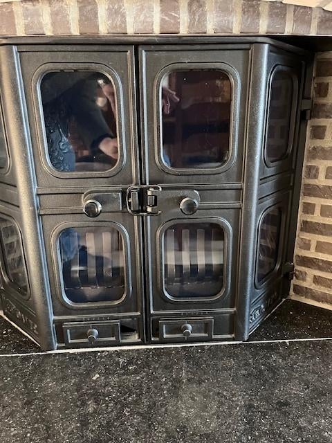 Inbouw houtkachel, Enlèvement, Comme neuf, Encastré, Cheminée au bois