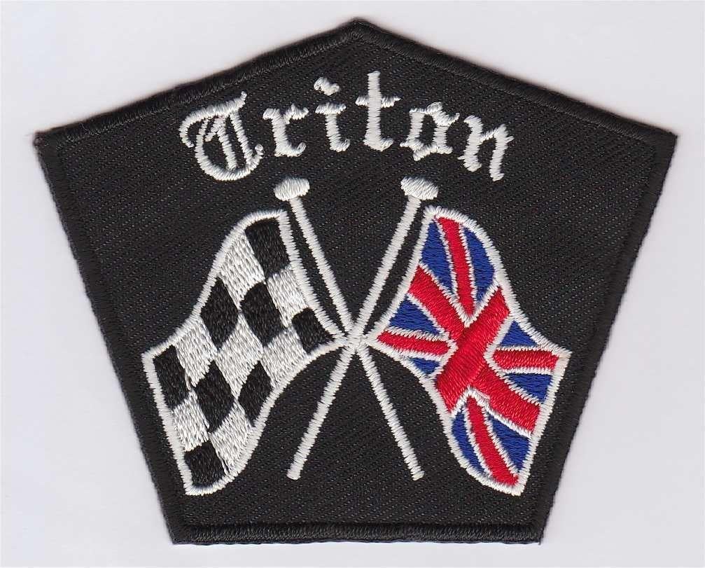 Triton stoffen opstrijk patch embleem #3, Motos, Envoi, Neuf