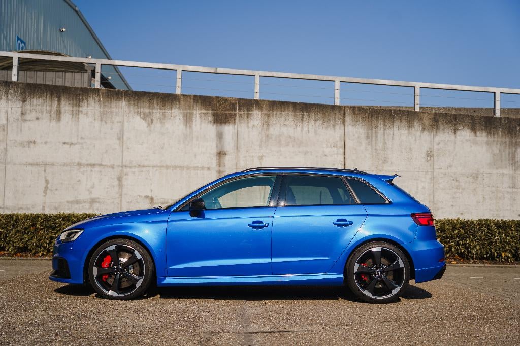 RS3 Sportback Ara Blue kristalle, Carbon, Pano dak, Autos, Audi, Cuir, 2480 cm³, Euro 6, 5 portes