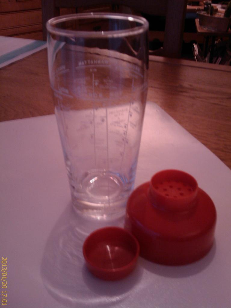 Shaker en verre., Ophalen, Nieuw, Glas