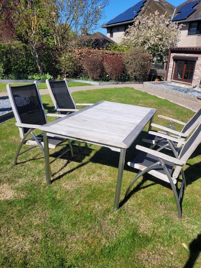 Set de jardin en teck, Jardin & Terrasse, Enlèvement, Salons de jardin