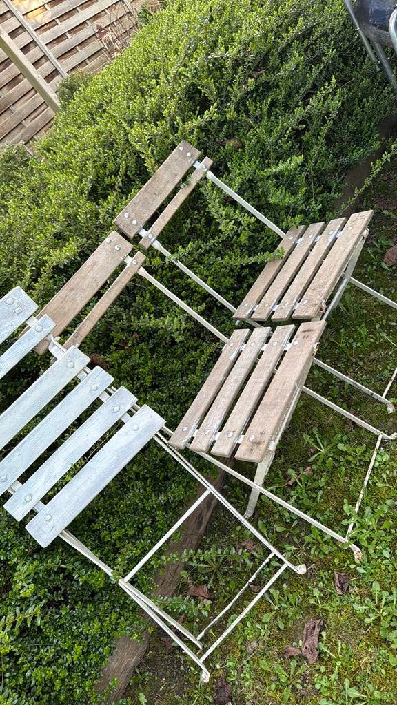 Chaises du hardin fer et bois pliable, Jardin & Terrasse, Chaises de jardin, Enlèvement, Comme neuf, Bois