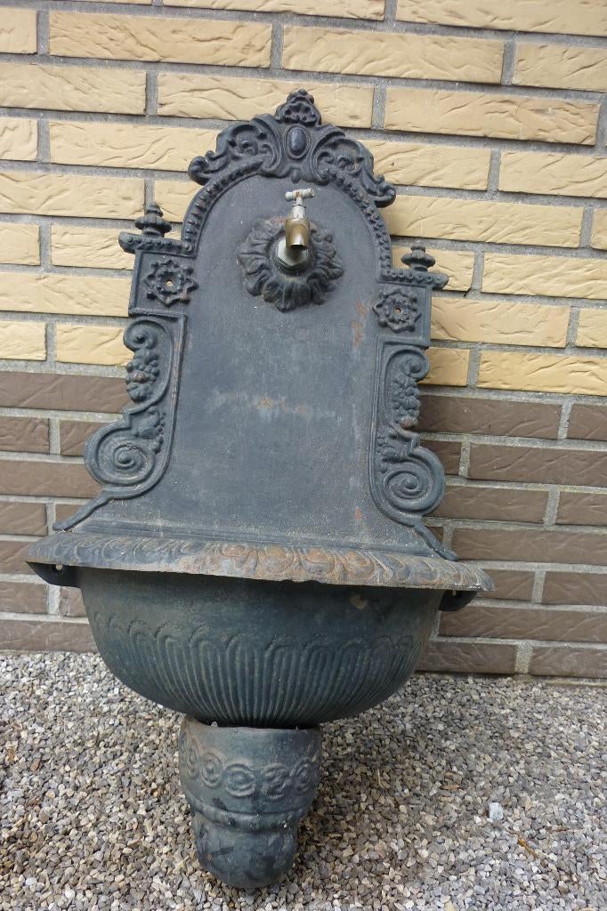 Oude gietijzeren fontein, Tuin en Terras, Waterpartijen en Fonteinen, Gebruikt, Fontein, Gietijzer, Ophalen
