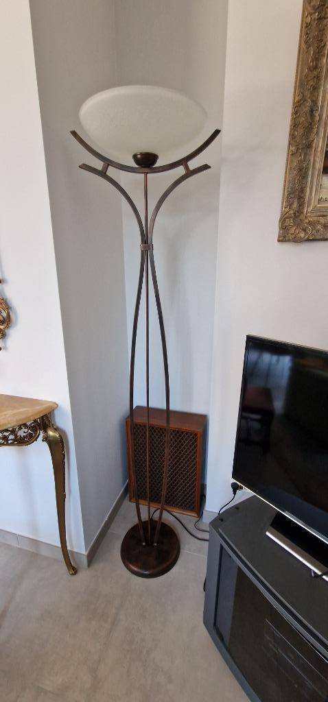 LAMPE SUR PIED VINTAGE, Neuf, Verre, Vintage, 150 à 200 cm