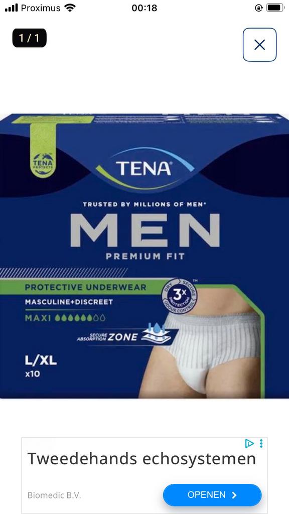 Pampers voor volwassenen, Ophalen, Nieuw