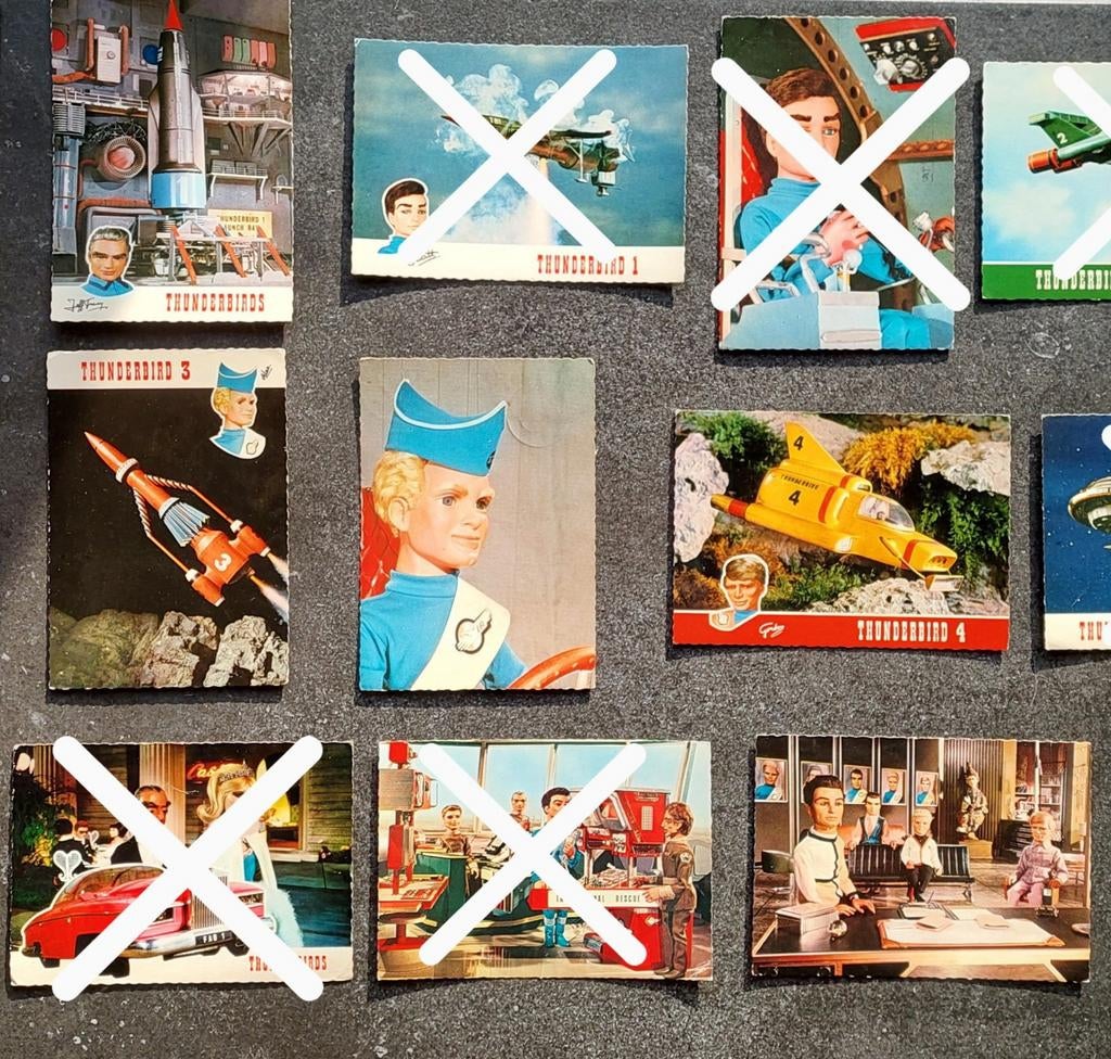 Thunderbirds Postkaart (5 stuks, ook los te koop), Verzamelen, Speelgoed, Verzenden, Nieuw