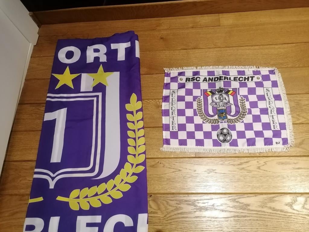 3 verschillende vlaggen rsca Anderlecht rsc, Ophalen of Verzenden