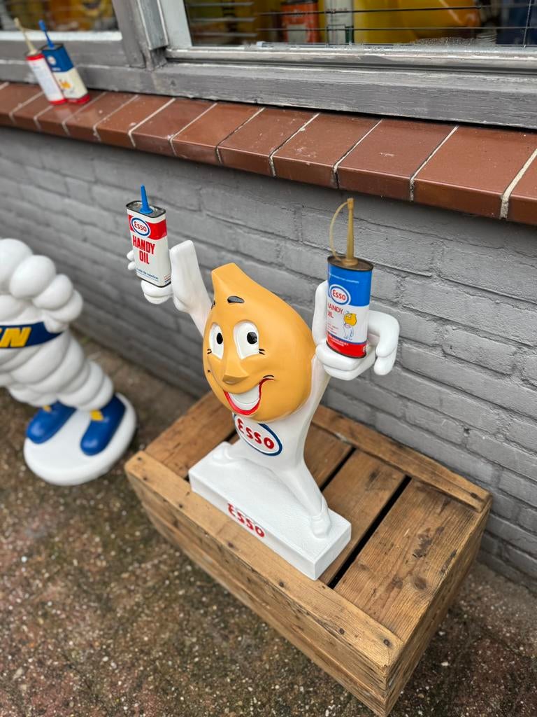 Image et figurine publicitaires Esso, Collections, Enlèvement, Comme neuf, Panneau publicitaire