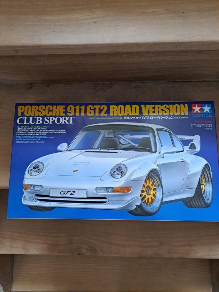 Tamiya Porsche 911 GT2 Road Version 1/24, Ophalen, Nieuw, Auto, Tamiya